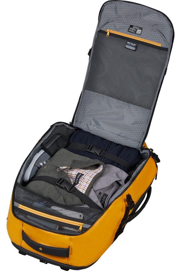 mochila de viagem ecodiver tamanho m amarela