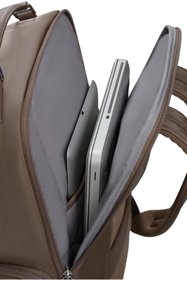mochila karissa evo 15.6 marrom noz