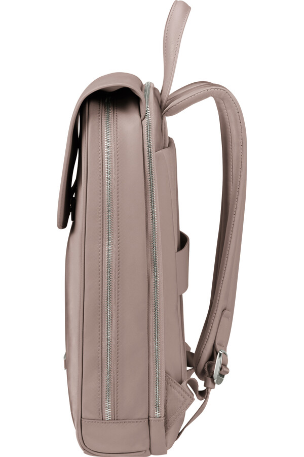 mochila zalia 3.0 com aba 14.1 rosa antigo