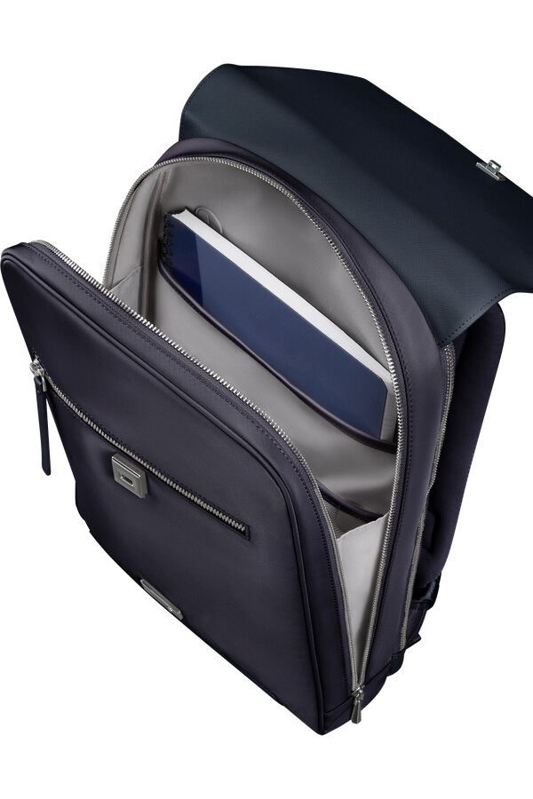 mochila zalia 3.0 com aba 358 cm 141 azul-marinho escuro