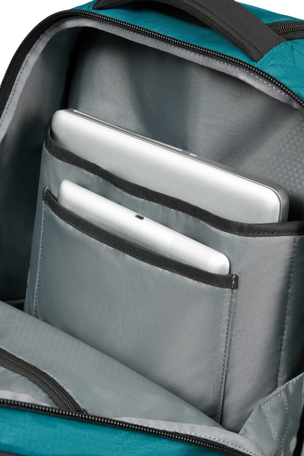 mala para laptop roadseeker com rodas 173 azul-petróleo escuro