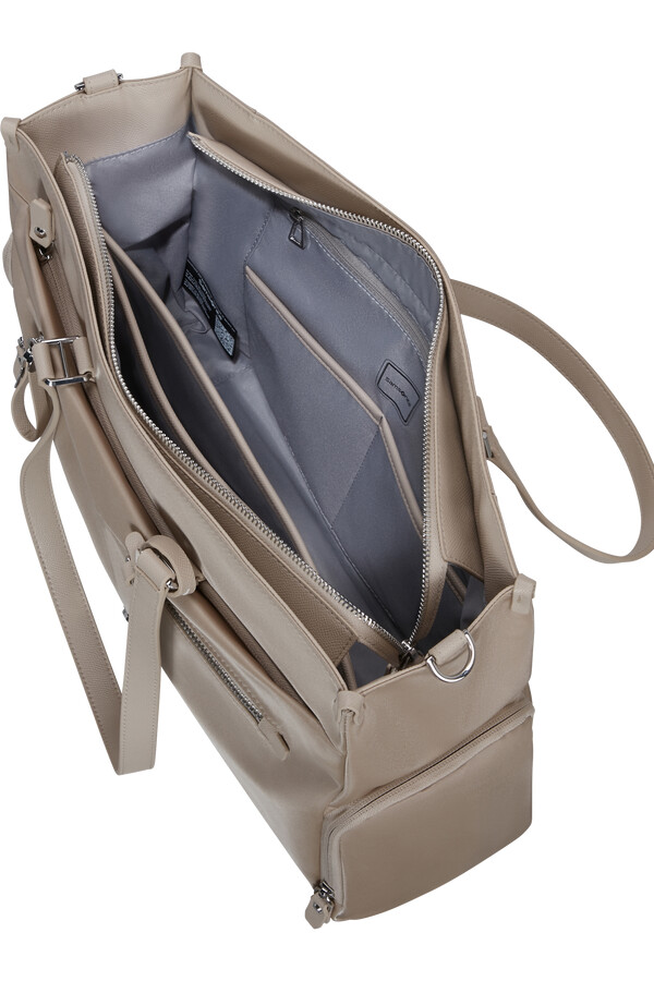 karissa evo tote 14.1 bege areia