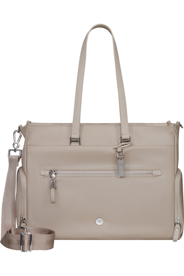 karissa evo tote 14.1 bege areia