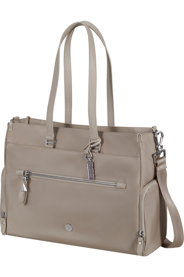 karissa evo tote 14.1 bege areia