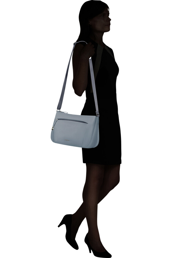 bolsa hobo move 5.0 azul acinzentado