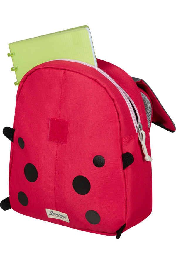 mochila ecológica happy sammies tamanho p joaninha lally