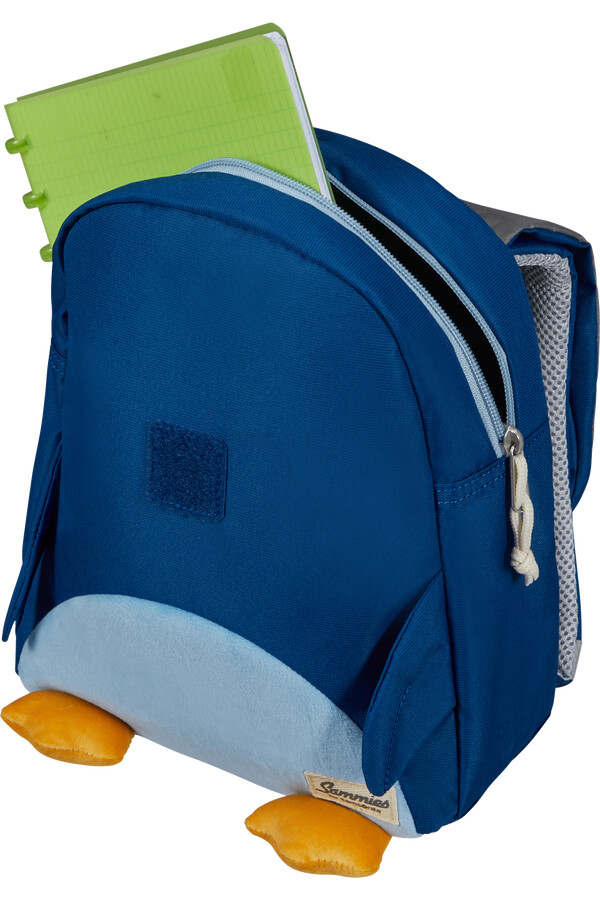 mochila ecológica happy sammies tamanho p pinguim peter