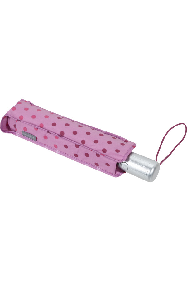 guarda-chuva alu drop s com bolinhas roxas