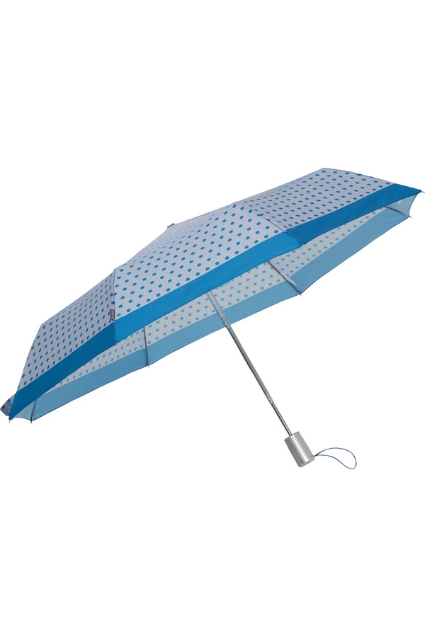 guarda-chuva alu drop s com bolinhas azuis
