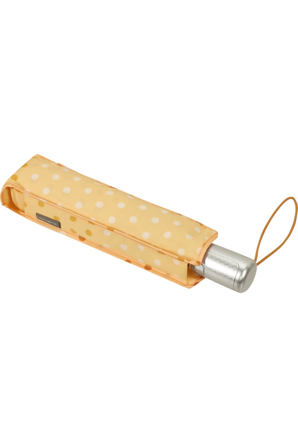 guarda-chuva alu drop s com bolinhas amarelas