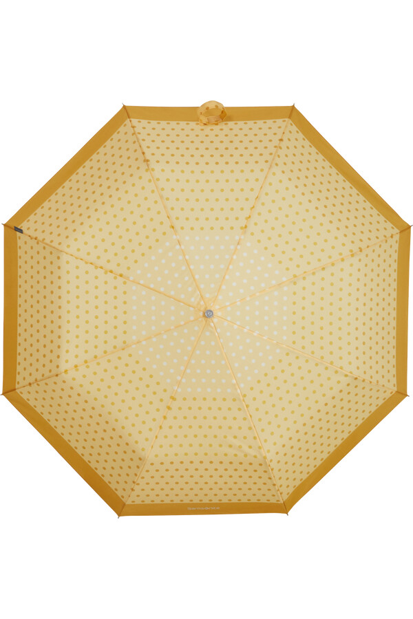 guarda-chuva alu drop s com bolinhas amarelas