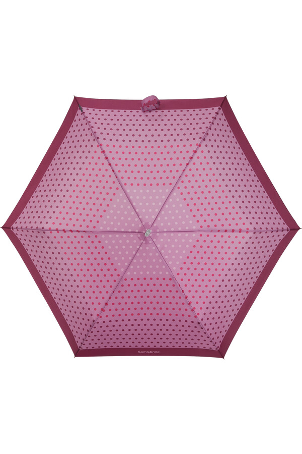 guarda-chuva alu drop s com bolinhas roxas