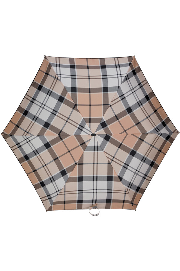 guarda-chuva alu drop s xadrez bege
