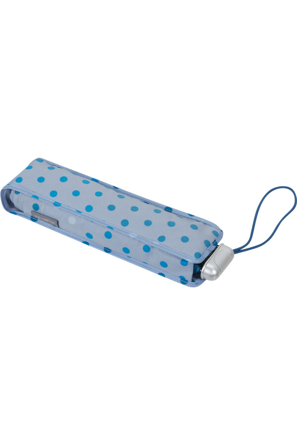 guarda-chuva alu drop s com bolinhas azuis