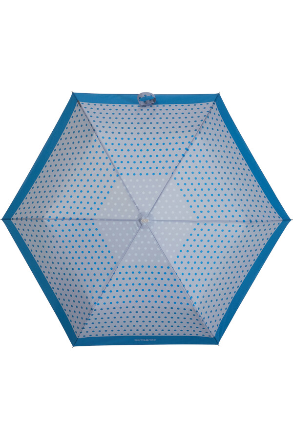 guarda-chuva alu drop s com bolinhas azuis