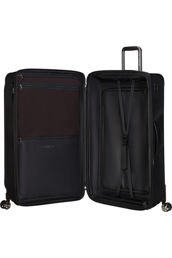 carrinho de viagem pro-dlx 6 trvl spinner expansível 4 rodas 79cm preto