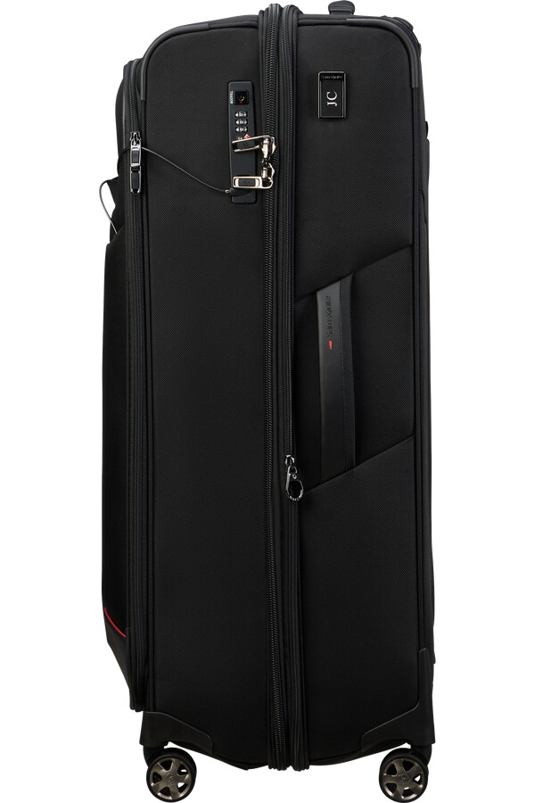 carrinho de viagem pro-dlx 6 trvl spinner expansível 4 rodas 79cm preto