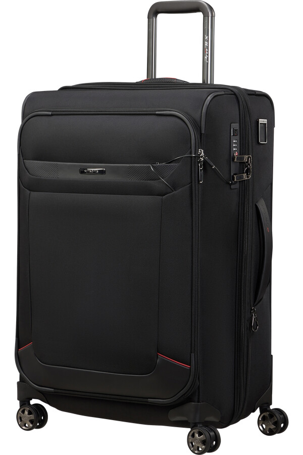 carrinho de viagem pro-dlx 6 trvl spinner expansível 4 rodas 67cm preto