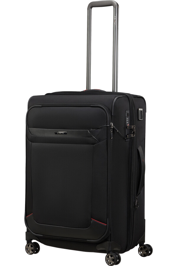 carrinho de viagem pro-dlx 6 trvl spinner expansível 4 rodas 67cm preto