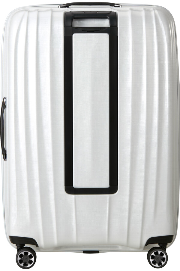 mala de rodinhas nexis spinner expansível 4 rodas 82cm algodão branco