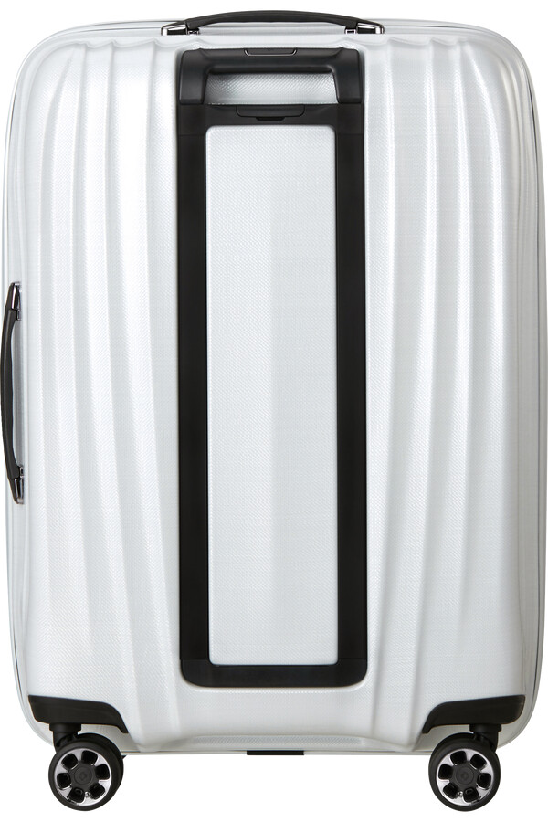 mala de rodinhas nexis spinner expansível 4 rodas 70cm algodão branco