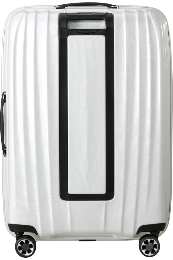 mala de rodinhas nexis spinner expansível 4 rodas 76cm algodão branco