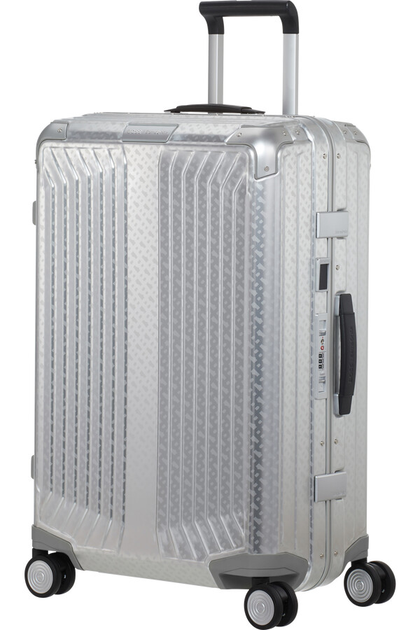 boss mala de viagem samsonite spinning 4 rodas 69cm alumínio monograma