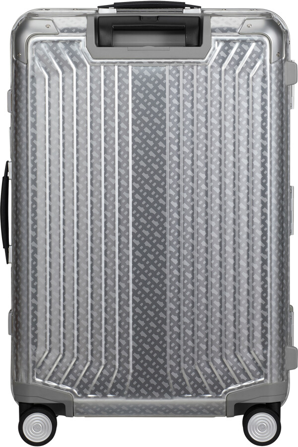 boss mala de viagem samsonite spinning 4 rodas 69cm alumínio monograma
