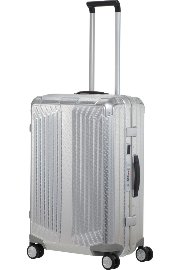 boss mala de viagem samsonite spinning 4 rodas 69cm alumínio monograma