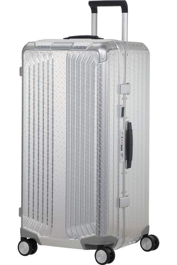 boss mala de viagem samsonite spinning 4 rodas 80cm alumínio monograma
