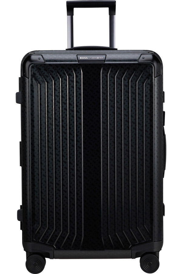 boss mala samsonite spinner 4 rodas 69cm grafite monograma