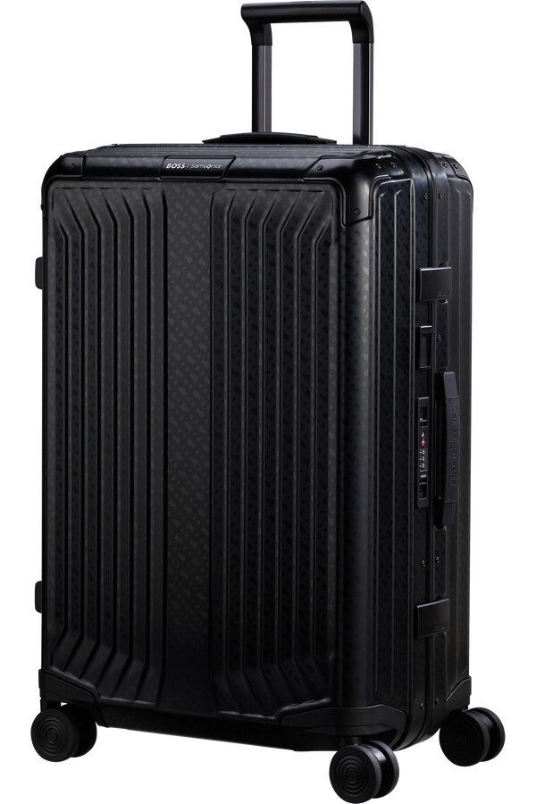 boss mala samsonite spinner 4 rodas 69cm grafite monograma