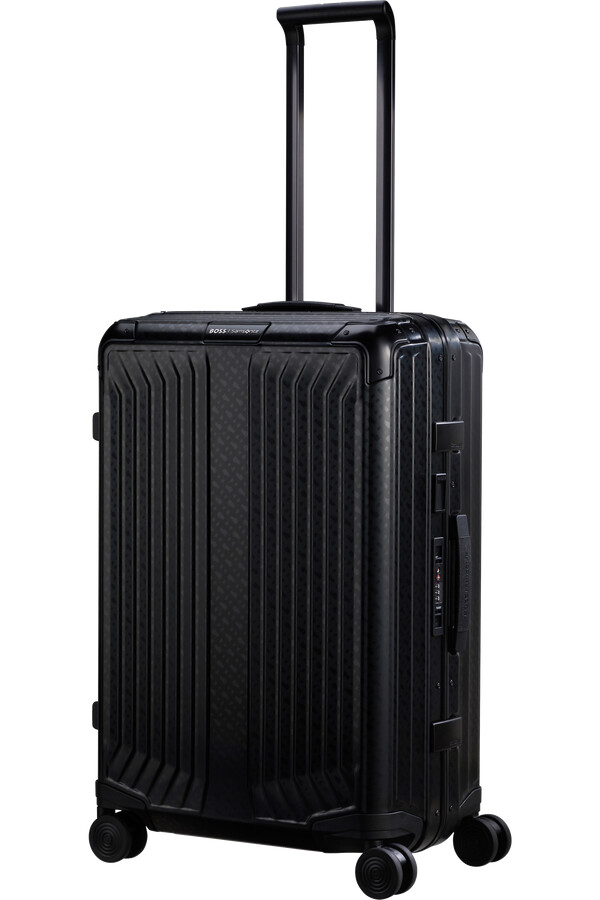 boss mala samsonite spinner 4 rodas 69cm grafite monograma