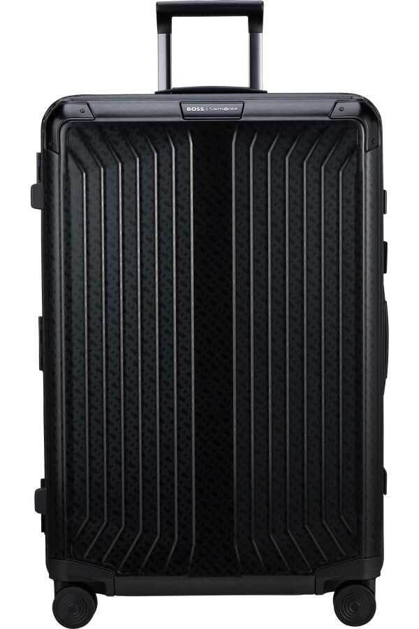 boss mala samsonite spinner 4 rodas 76cm grafite monograma