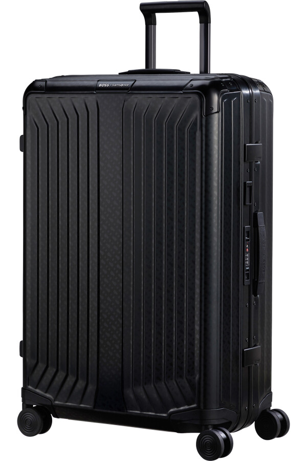 boss mala samsonite spinner 4 rodas 76cm grafite monograma