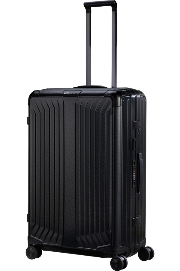 boss mala samsonite spinner 4 rodas 76cm grafite monograma