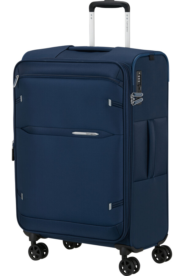 carrinho giratório expansível gotwist 4 rodas 68cm azul marinho