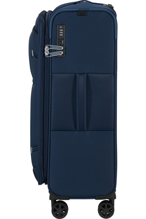 carrinho giratório expansível gotwist 4 rodas 68cm azul marinho
