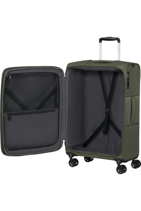 carrinho giratório expansível gotwist 4 rodas 68cm verde