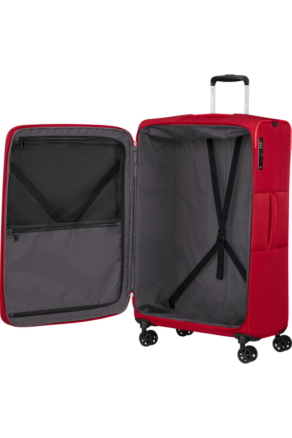 carrinho giratório expansível gotwist 4 rodas 78cm vermelho verdadeiro