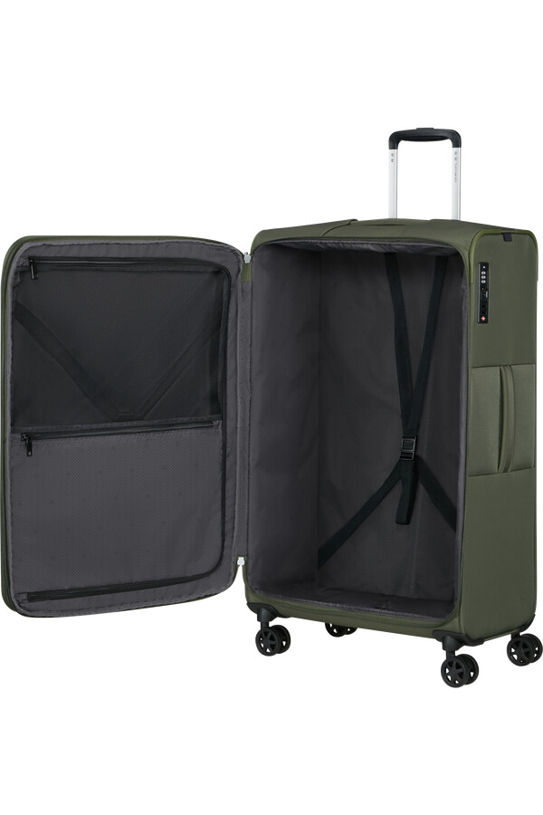 carrinho giratório expansível gotwist 4 rodas 78cm verde