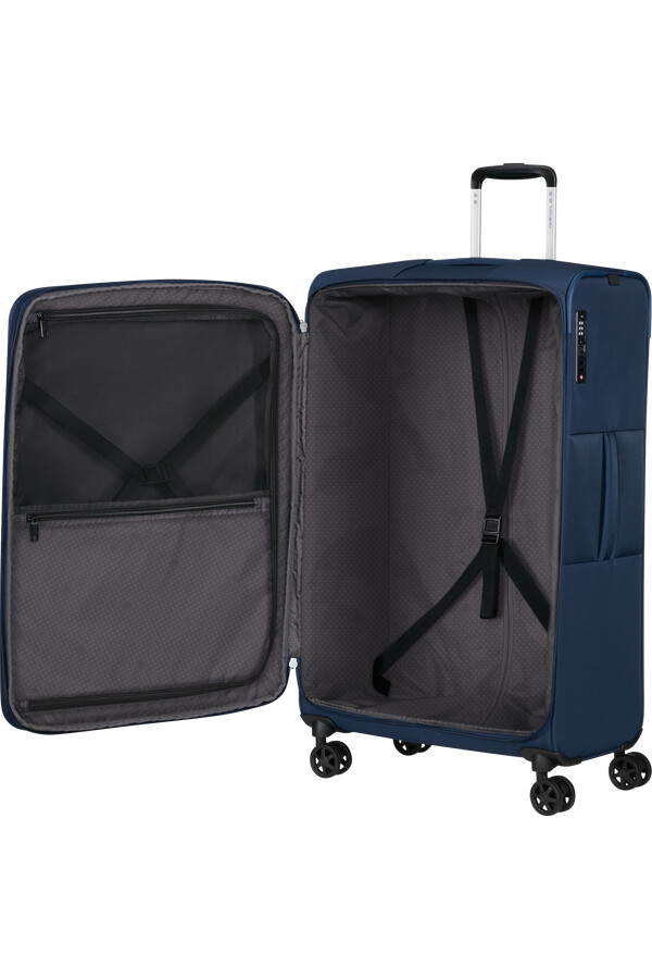 carrinho de bebê gotwist spinner expansível 4 rodas 78cm azul marinho