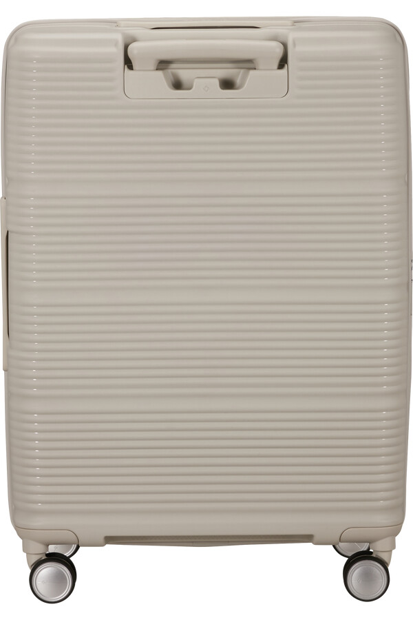 mala paralux spinner expansível 4 rodas 67cm cinza pedra
