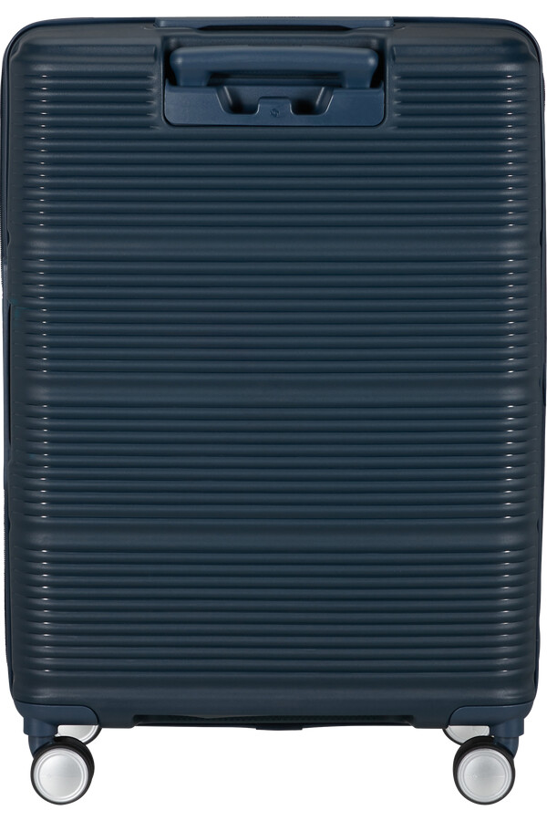 mala paralux spinner expansível 4 rodas 67cm azul marinho