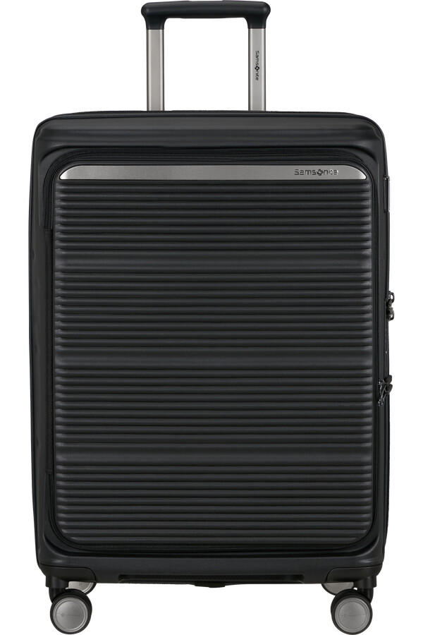 carrinho paralux spinner expansível 4 rodas 67cm preto