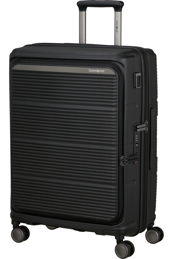 carrinho paralux spinner expansível 4 rodas 67cm preto