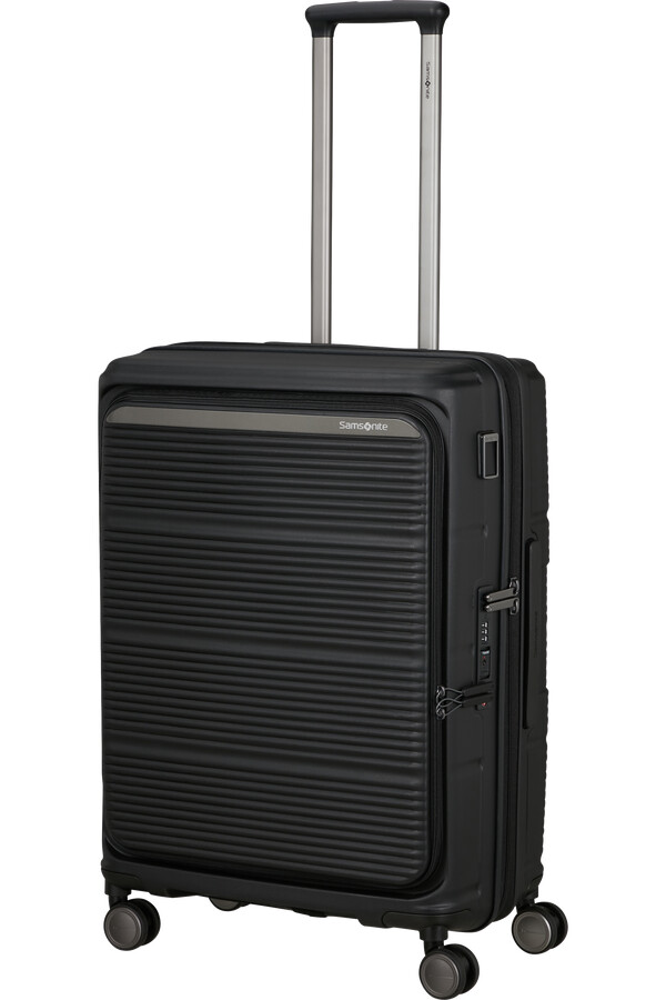 carrinho paralux spinner expansível 4 rodas 67cm preto