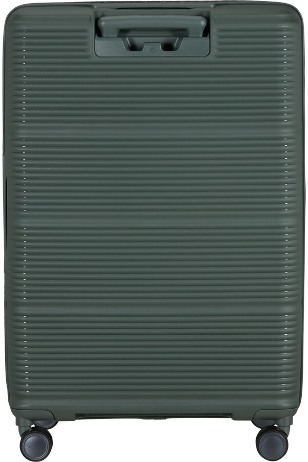 mala paralux spinner expansível 4 rodas 75cm verde oliva