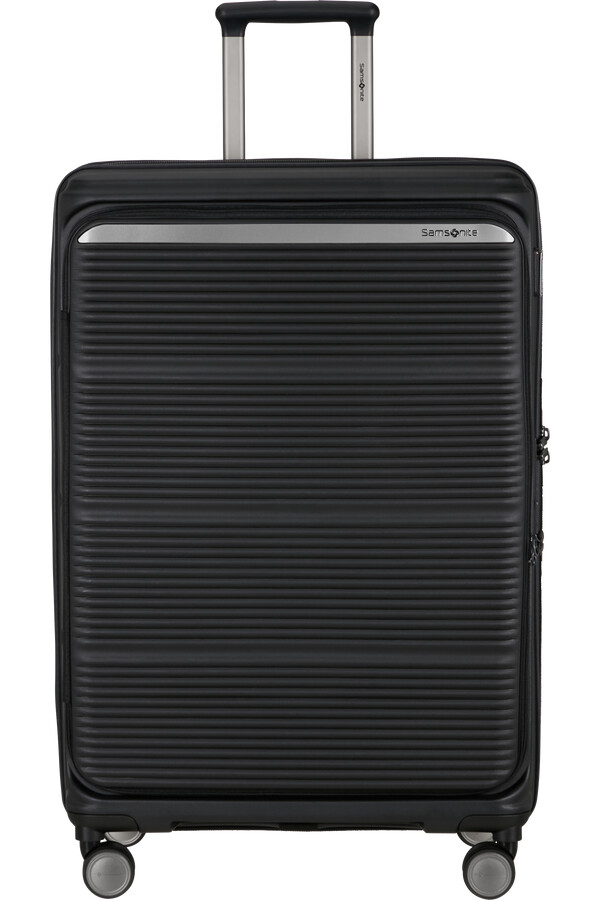 carrinho paralux spinner expansível 4 rodas 75cm preto