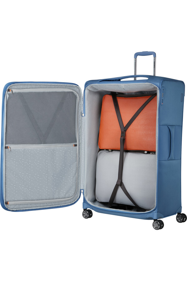 carrinho de bebê re-lite spinner expansível 4 rodas 83cm azul capri